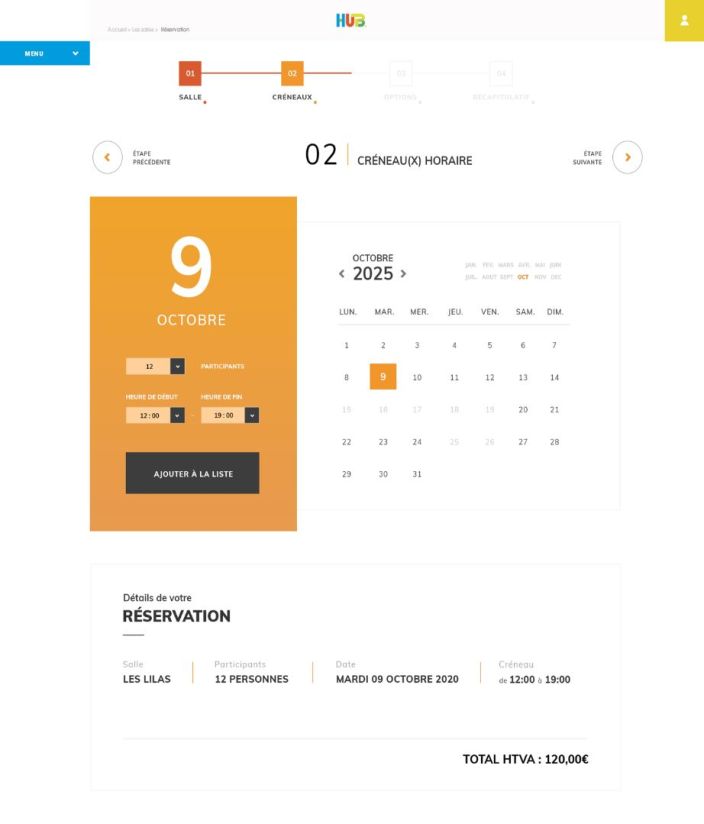 Conception et développement du site web avec système de réservation en ligne