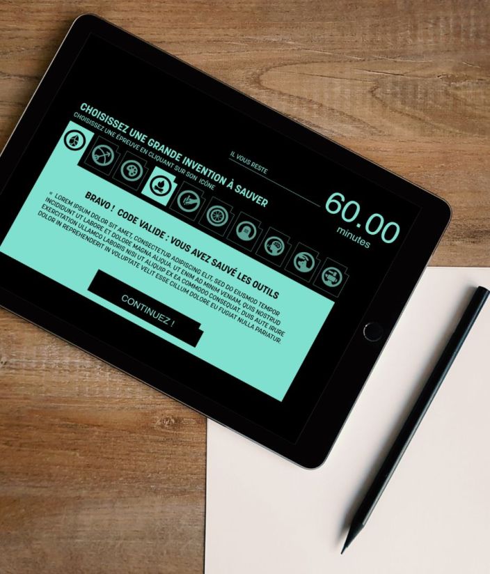 Création d'une application iPad pour un escape game géant