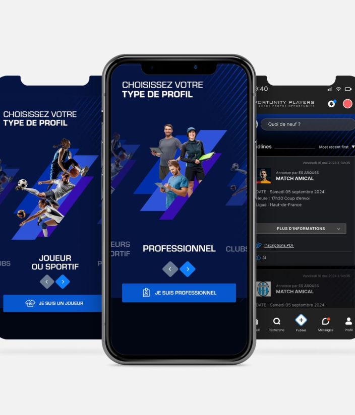 Création de l'application mobile